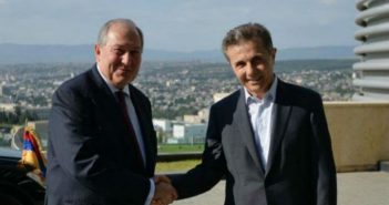 სომხეთის პრეზიდენტი ბიძინა ივანიშვილს შეხვდა