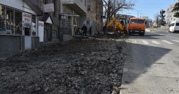 თელავში დაზიანებული ტროტუარების რეაბილიტაცია დაიწყო